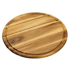 Tagliere Tondo  in Acacia - KESPER - Codice 28444 - Diametro 30 cm - Altezza cm 15 - Imballo confezione da n. 1 Unità