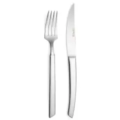 Coltello Bistecca Lama Liscia  - CRISTEMA Linea MANAUS - Codice PP-1215 - Spessore mm 4 - Altezza  232 - Imballo confezione da n. 12 Unità