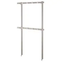 Gancere Mod. A FORCELLE - In lega di alluminio anodizzato - Ideali per essere posizionate all'interno delle celle frigorifere prefabbricate - Profilo appendicarne ovale 50x20 mm