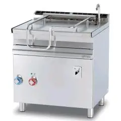 BRASIERA ELETTRICA RIBALTABILE AUTOMATICA - MOD. BRM50/78ETF/I - Vasca Lt 50 - Dimensioni cm L 80 x P 70,5 x H 90 - Norma CE