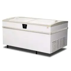 ESPOSITORE REFRIGERATO - MOD. EVO 150 GT - TERMOMETRO ELETTRONICO - SBRINAMENTO MANUALE - CAPACITA' LT 564 - TEMPERATURA -18°/-23°C  - DIMENSIONI cm L 152 x P 94,4 x h 84,8 - Norma CE