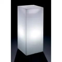TAVOLO CUBO ALTO - MOD. LUMINOUS CUBO ALTO BLOK - CON LUCE A LED - STRUTTURA IN POLIETILENE - NORMA CE