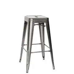 SGABELLO - MOD. MC012T - STRUTTURA IN METALLO VERNICIATO E VERNICE TRASPARENTE - IMPILABILE FINO A 4 PEZZI - PER USO INTERNO - DIM. cm L 30 x h 76 - NORMA CE