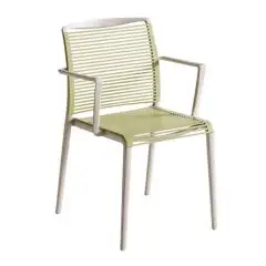 SEDIA AVENICA - MOD. AVENICA - SEDIA IN TECNOPOLIMERO BI-MATERIALE - CON BRACCIOLI - PER USO INTERNO/ESTERNO - DIM. cm L 54 x P 55 x H 84 - NORMA CE