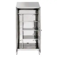 Armadio portascope in acciaio inox - n .2 ante a battente