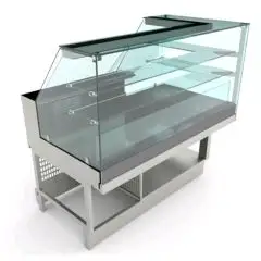 TERMINALE PER VETRINA SNACK REFRIGERATA - MOD. VSRVADTERMSX - SEMILAVORATA DA PANNELLARE - VETRI ALTI DRITTI - REFRIGERAZIONE STATICA - ALIMENTAZIONE V 230/50Hz MONOFASE - POTENZA W 756 - CAPACITA' cm ³ 12 - DIM. Cm L 152,1 x P 82,8 x H 135