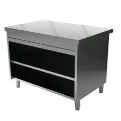 Elemento neutro con vano a giorno - Struttura in inox finitura scotch brite