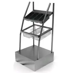 Elemento porta pane posate tovaglie e vassoi - Lunghezza cm 82 - Profondità cm 80 - Altezza cm 170