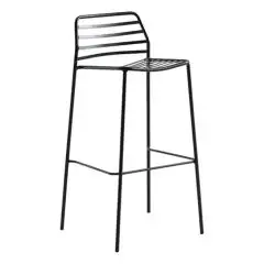 SGABELLO LINK - MOD. LINK - STRUTTURA IN METALLO VERNICIATO - PER USO ESTERNO - DIM. cm L 46 x P 42 x H 96 - NORMA CE