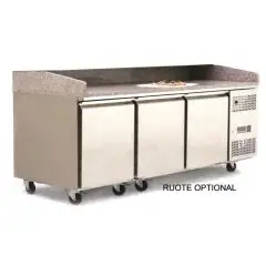 Banco pizza refrigerato in acciaio inox Allforfood FQG4596GR