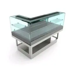 TERMINALE PER VETRINA SNACK COMBINATA REFR. STATICA / CALDO SECCO - MOD. BSCSVBDTERMDX115 - SEMILAVORATA DA PANNELLARE - VETRI BASSI DRITTI ad L - REFRIGERAZIONE STATICA - ALIMENTAZIONE V 230/50Hz MONOFASE - POTENZA W 1032 - DIM. Cm L 152,1 x P 82,8 x H 1