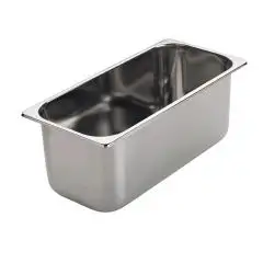BACINELLE GELATERIA IN ACCIAIO INOX AISI 304 18/10 - SPESSORE mm. 0,8