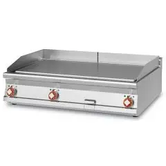 Fry Top elettrico professionale da banco piastra liscia in acciaio Allforfood FTLT/912ET linea ELLE