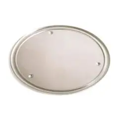 Vassoio Tondo Con Bordo  in Alluminio - GI.METAL - Codice VP50 - Diametro 50 cm - Imballo confezione da n. 1 Unità