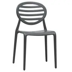SEDIA TOP GIO - MOD. 2317 - STRUTTURA IN POLIPROPILENE RICICLABILE RINFORZATO FIBRA DI VETRO IN AIR MOULDING - PER USO INTERNO ED ESTERNO - IMPILABILE - DIM. cm L 49 x P 50 x H 84 - NORMA CE