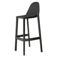 SGABELLO PIU' - MOD. 2338 - SEDUTA E SCHIENALE IN TECNOPOLIMERO - PER USO INTERNO ED ESTERNO - IMPILABILE FINO A SEI PEZZI - ALTEZZA SEDUTA cm 65 - DIM. cm L 48 x P 47 x H 65 - NORMA CE