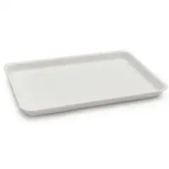 Vassoio Rettangolare Bianco in San - SSS - Codice 130/A3 - Dimensioni cm 22x44 - Altezza  35 - Imballo confezione da n. 1 Unit&agrave;
