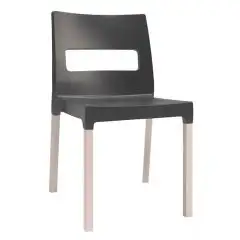 SEDIA NATURAL MAXI DIVA - MOD. 2816 - STRUTTURA A 4 GAMBE IN FAGGIO SBIANCATO O FAGGIO WENGE' A SEZIONE QUADRATA DA mm 27x27 - SEDUTA E SCHIENALE IN TECNOPOLIMERO - PER USO INTERNO - IMPILABILE - DIM. cm L 50 x P 53 x H 84 - NORMA CE