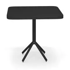 TAVOLO QUADRATO PIEGHEVOLE GRACE - STRUTTURA IN ALLUMINIO VERNICIATO - POSSIBILITA' DI SCELTA TRA DIVERSE MISURE DI PIANO - PER USO INTERNO/ESTERNO - NORMA CE