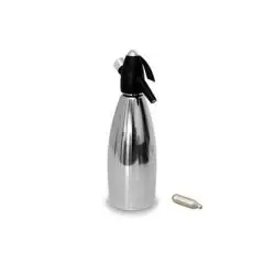 Sifone Panna  in Satinato - Inox - ISI Linea GOURMET WHIP - Codice 1661 - Capacità 5 lt  - Imballo confezione da n. 1 Unità