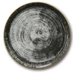 Piatto Pizza Black Round Z07 - SATURNIA Linea NAPOLI - Diametro 31 cm - Imballo confezione da n. 6 Unità