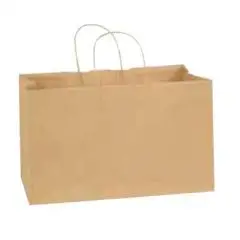 Shopper Con Manico  in Carta - PAPERLYNEN - Codice SH3216 KRAFT - Dimensioni cm 32x16 - Altezza  35 - Imballo confezione da n. 1 Unità