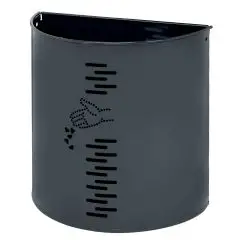 Gettacarte in acciaio galvanizzato grigio manganese, capacità lt 20 Medial Miluna Mod 778051