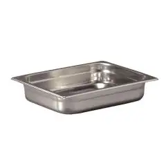 Vasca  1/2  in Acciaio Inox - INOXMACEL Linea GASTRONORM INOX - Codice 12200 - Dimensioni cm 32.5x26.5 - Altezza cm 20 - Imballo confezione da n. 1 Unità