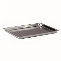 Teglia  2/1  in Acciaio Inox - INOXMACEL Linea GASTRONORM INOX - Codice TL 21040 - Dimensioni cm 65x53 - Altezza cm 4 - Imballo confezione da n. 1 Unità