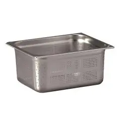 Vasca  1/2  in Acciaio Inox - INOXMACEL Linea GASTRONORM INOX - Codice FT 12150 - Dimensioni cm 32.5x26.5 - Altezza cm 15 - Imballo confezione da n. 1 Unità