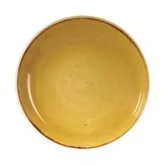 Piatto Fondo Coupe Mustard Yellow - CHURCHILL Linea STONECAST - Codice SMSSEVB71 - Diametro 18,3 cm - Imballo confezione da n. 12 Unità