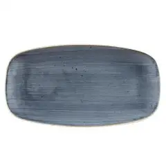 Piatto Rettangolare Blueberry - CHURCHILL Linea STONECAST - Codice SBBSXO111 - Dimensioni cm 29.5x15 - Imballo confezione da n. 12 Unità