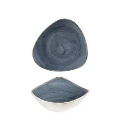 Piatto Fondo Triangolare Blueberry - CHURCHILL Linea STONECAST - Codice SBBSTRB71 - Diametro 18,5 cm - Imballo confezione da n. 12 Unità