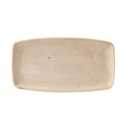 Piatto Rettangolare Nutmeg Cream - CHURCHILL Linea STONECAST - Codice SNMSOP141 - Dimensioni cm 35x18.5 - Imballo confezione da n. 6 Unità