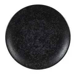 Piatto Piano Coupe Ash Black - CHURCHILL Linea MENU SHADES CALDERA - Codice ZCCAMC201 - Diametro 20 cm - Imballo confezione da n. 6 Unità