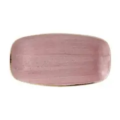 Piatto Rettangolare Petal Pink - CHURCHILL Linea STONECAST - Codice SPPSXO111 - Dimensioni cm 29.8x15.3 - Imballo confezione da n. 12 Unità