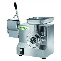 Abbinato Tritacarne e Grattugia 22 ATE - Gruppo macinazione inox estraibile - Trifase - Produzione oraria Tritacarne Kg/h 150-250 - Produzione oraria Grattugia Kg/h 40