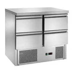 Saladette refrigerata in acciaio inox Amitek AK941-4D