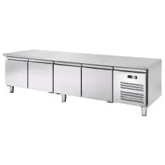 Tavolo refrigerato in acciaio inox Amitek AKU4104TN