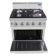 Cucina a gas 4 fuochi con forno a gas Allforfood CV7I4DQ2 linea COOK