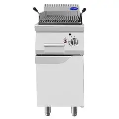 GRIGLIA A PIETRA LAVICA A GAS - Mod. CV7I4EOI - VANO CON PORTA BATTENTE - Potenza kW 7 - Dimensioni cm L 40 X P 70 X H 108,5 - Norma CE
