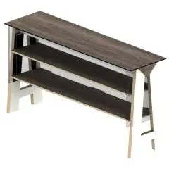 MODULO PER ESPOSIZIONE PRODOTTI A TEMPERATURA AMBIENTE BAR SHARING - MOD. DISPLAY LINK - 2 MENSOLE - ILLUMINAZIONE A LED - DIMENSIONI cm L 219 x P 60 x h 115