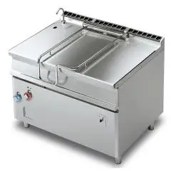 BRASIERA ELETTRICA RIBALTABILE AUTOMATICA - MOD. BRM120/912ETF/I - Vasca Lt 120 - Dimensioni cm L 120 x P 90 x H 90 - Norma CE