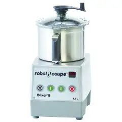 BLIXER CUTTER OMOGENEIZZATORE DA BANCO - Mod. BLIXER 5 2V - Capacità vasca in acciaio inox lt 5,9 - Numero porzioni: da 3 a 20 (porzioni da 200 gr) - 2 velocità - Potenza W 1500 - Dimensioni cm L 28 x P 36,5 x 54 h