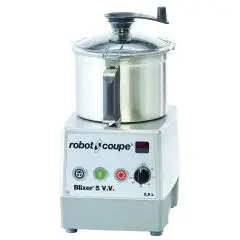 BLIXER CUTTER OMOGENEIZZATORE DA BANCO - Mod. BLIXER 5 V.V. - Capacità vasca in acciao inox lt 5,9 - Numero porzioni: da 3 a 20 (porzioni da 200 gr) - Con variatore di velocità - Potenza W 1500 - Dimensioni cm L 28 x P 36,5 x 54 h