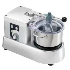 CUTTER - MOD. D7VT - VARIATORE E STABILIZZATORE DI VELOCITA' - Capacit&agrave; vasca Lt 5,3 - Capienza utile vasca Lt 3,1 - Potenza Watt/Hp 600/0,8 - MONOFASE - Norma CE