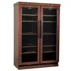 Vetrina espositiva refrigerata per vino - Mod CANTINETTA 2P - Ventilata - Temperatura +3&deg;/+16&deg;C - Capacit&agrave; Lt  690 - Dimensioni cm L 127,5 x P 62 x h 183,7