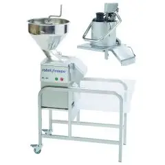 TAGLIAVERDURE E TAGLIAMOZZARELLA CON SUPPORTO - Mod. CL 55 2 TRAMOGGE MON - 2 tramogge: 1 tramoggia libera + 1 tramoggia a leva - Capacità coperti da 100 a 1000 - 1 velocità - Potenza W 750 - Dimensioni cm L 86,5 x P 39,6 x 127,2h