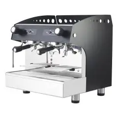 Macchina da caffè espresso semiautomatica a 2 gruppi Allforfood COMPACT 2PB