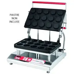 Piastra singola - Mod COOKMATICMAXI - Per pasticceria - Alimentazione Trifase 380V - Potenza W 5000 - Dimensioni cm L 58 x P 53 x h 42